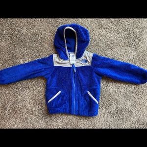 18-24 mo North Face jacket, Blue w/ gray Great condition, Smoke free, pet free.